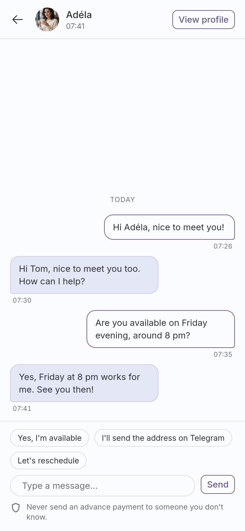 Talk directly